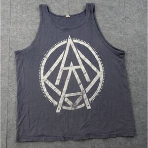Against All Odds Graphic Shirt Mens Large Y2K Niche Band Metal Punk Tank Alt